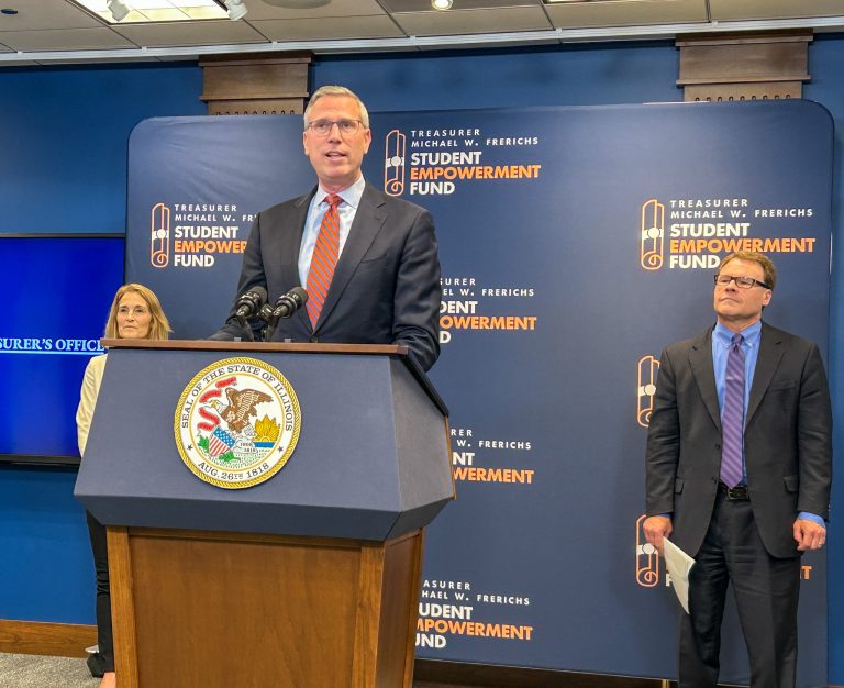 Treasurer Frerichs at SEF press conference